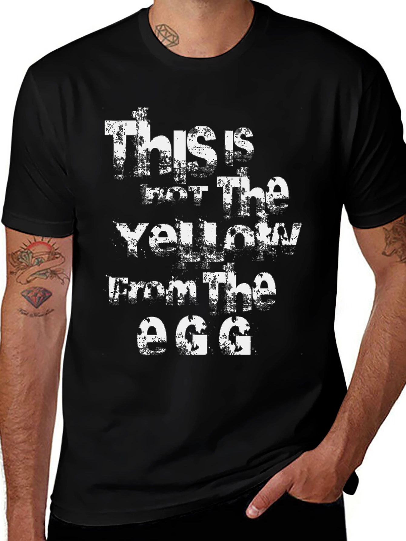 Funny This is not the Yellow from the Egg Black T-Shirt