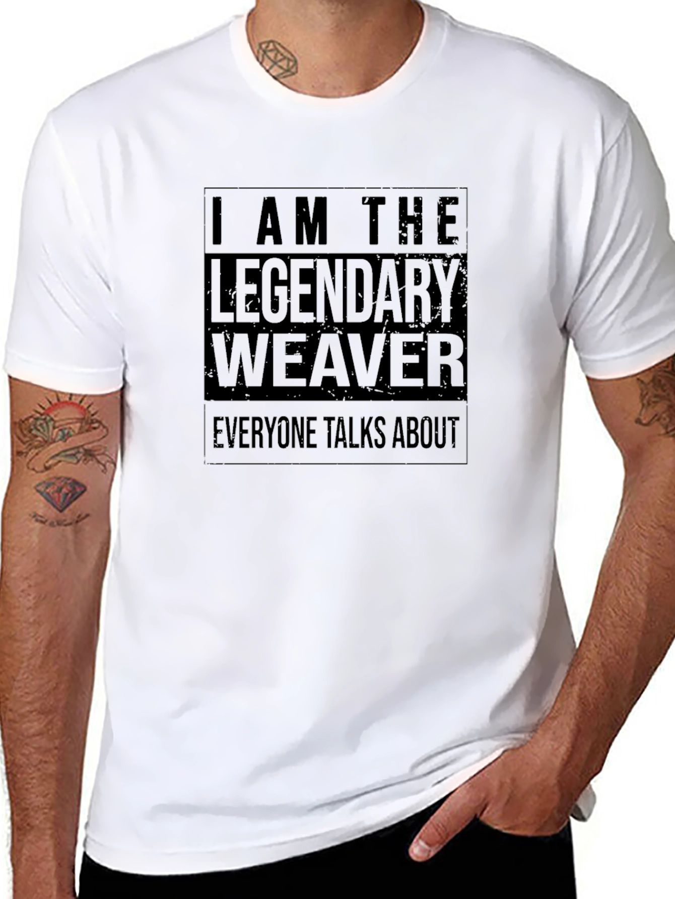 Legendary Weaver Graphic T-Shirt - Cool Black Tee