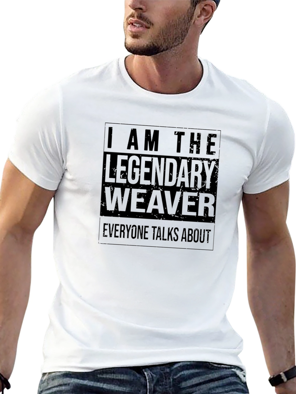 Legendary Weaver Graphic T-Shirt - Cool Black Tee