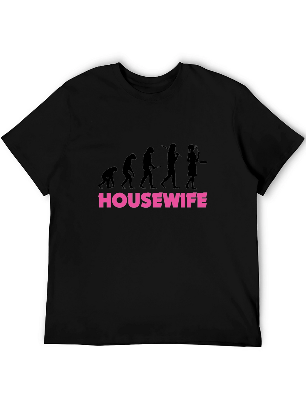 Housewife Evolution Graphic T-Shirt - Black