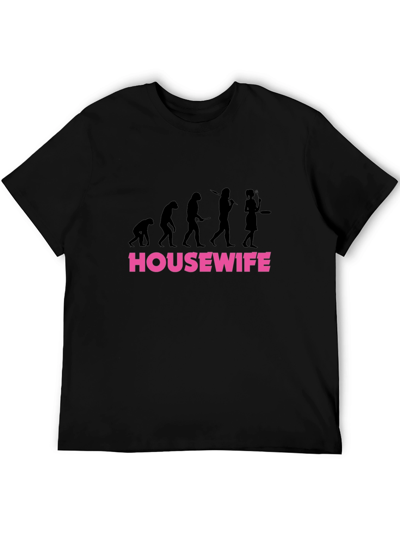 Housewife Evolution Graphic T-Shirt - Black