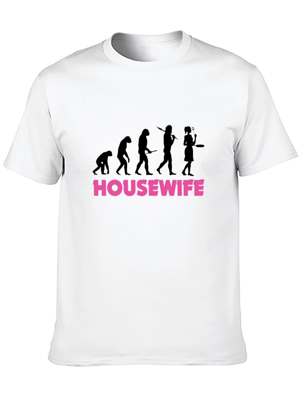 Housewife Evolution Graphic T-Shirt - Black