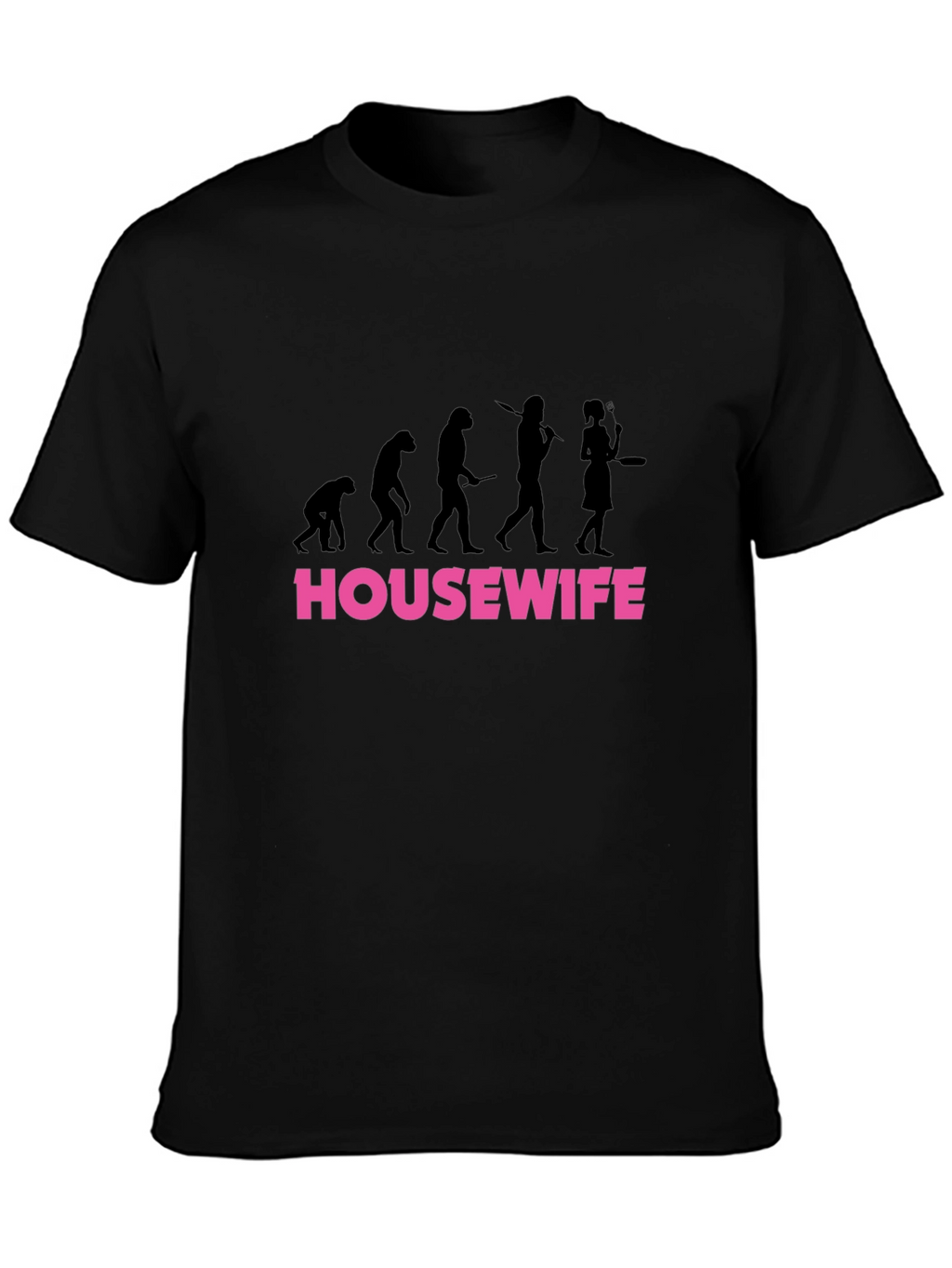 Housewife Evolution Graphic T-Shirt - Black
