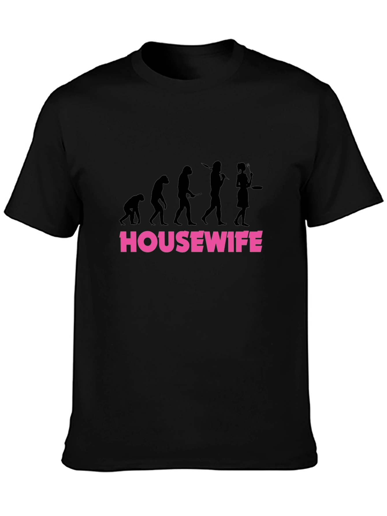 Housewife Evolution Graphic T-Shirt - Black