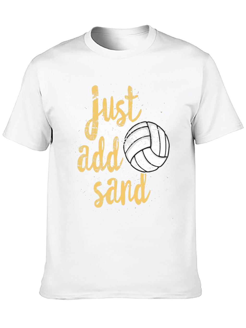 Just Add Sand Volleyball T-Shirt - Black Cotton Tee