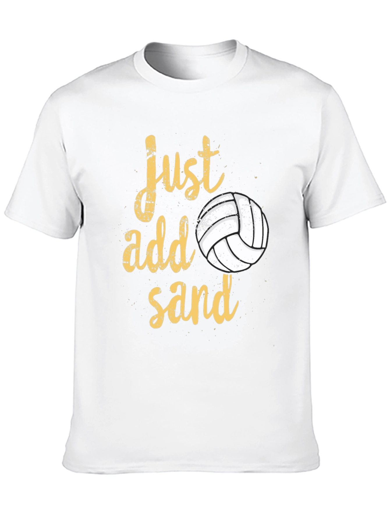Just Add Sand Volleyball T-Shirt - Black Cotton Tee