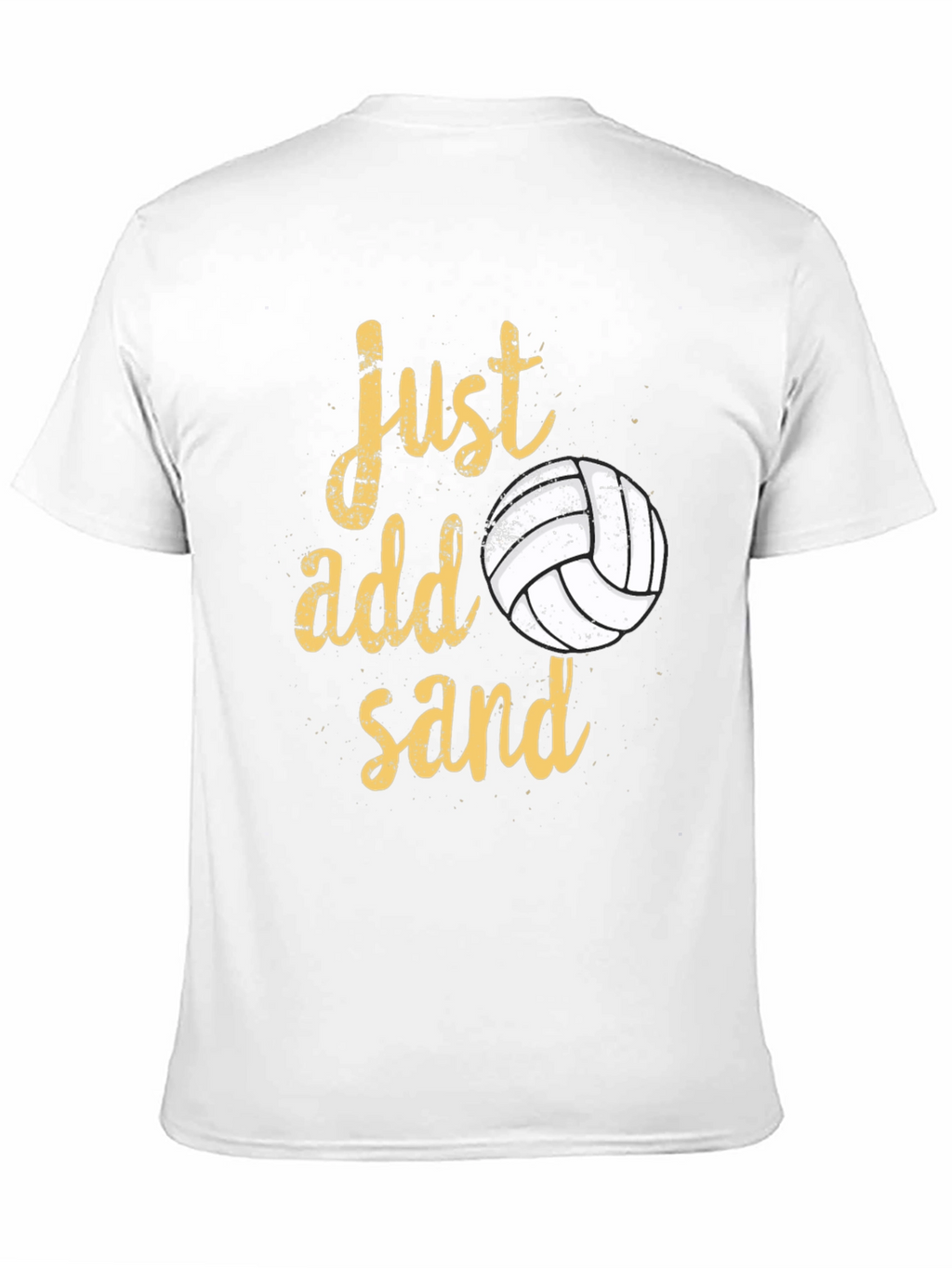 Just Add Sand Volleyball T-Shirt - Black Cotton Tee