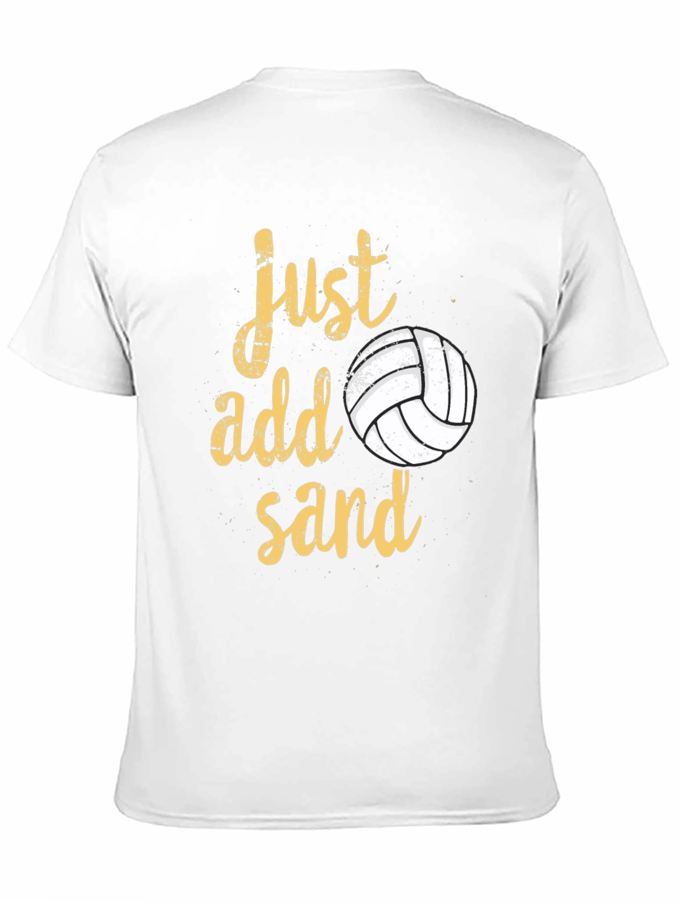 Just Add Sand Volleyball T-Shirt - Black Cotton Tee