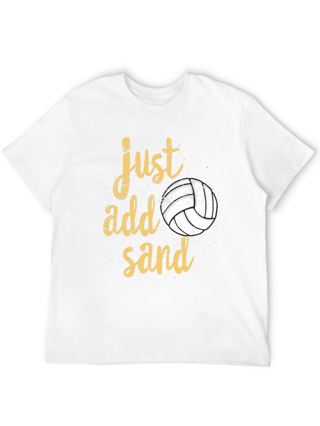 Just Add Sand Volleyball T-Shirt - Black Cotton Tee