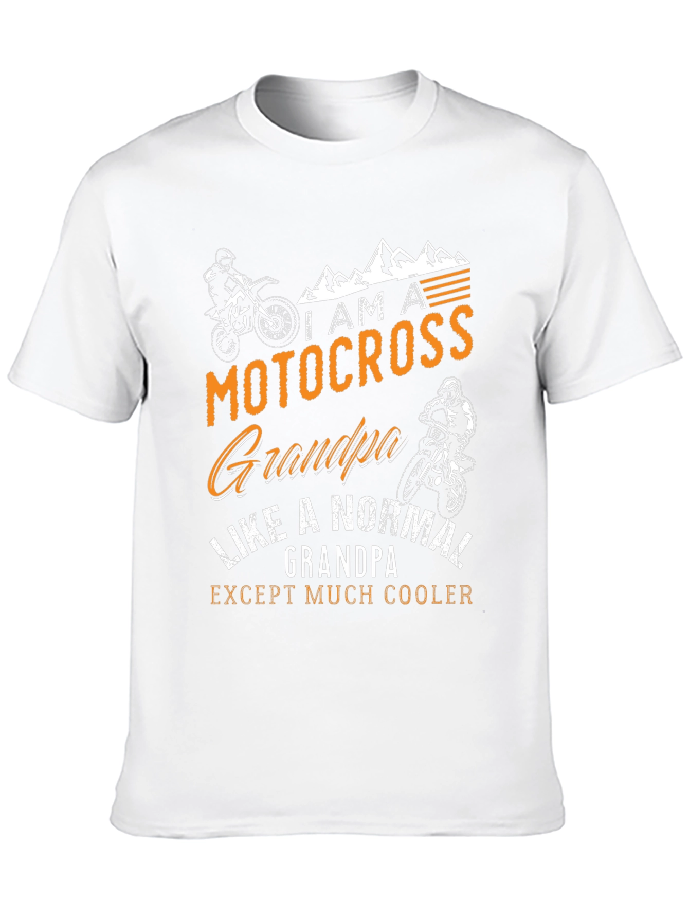 Motocross Grandpa Graphic T-Shirt