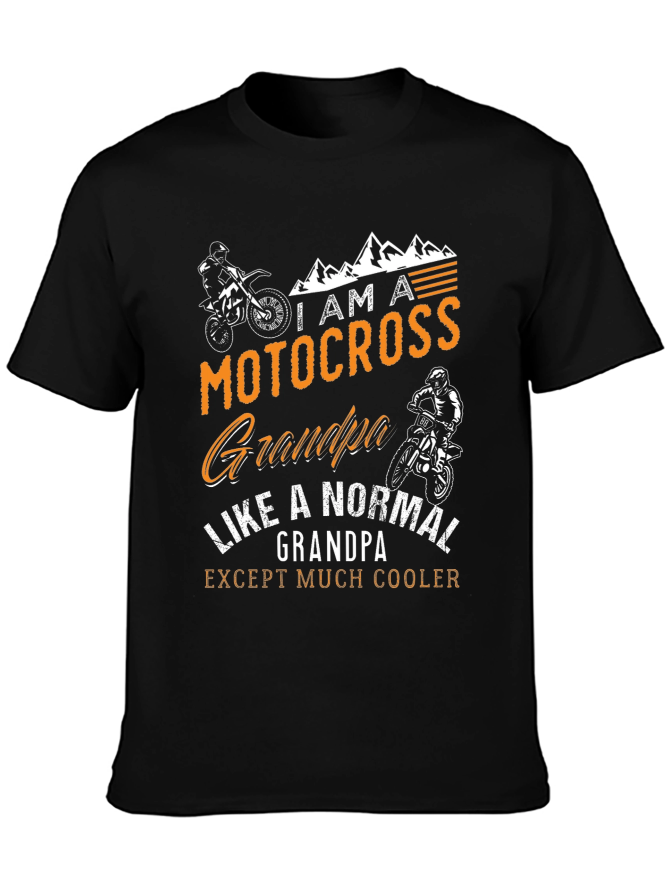 Motocross Grandpa Graphic T-Shirt