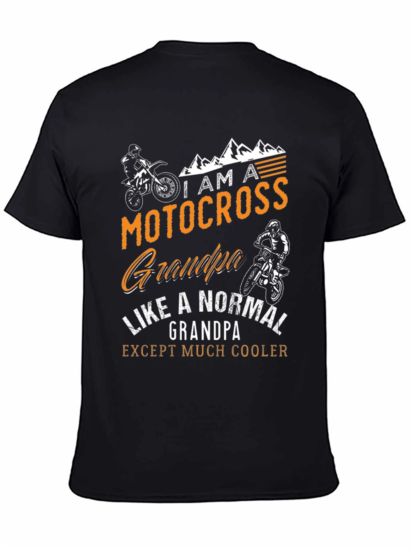 Motocross Grandpa Graphic T-Shirt