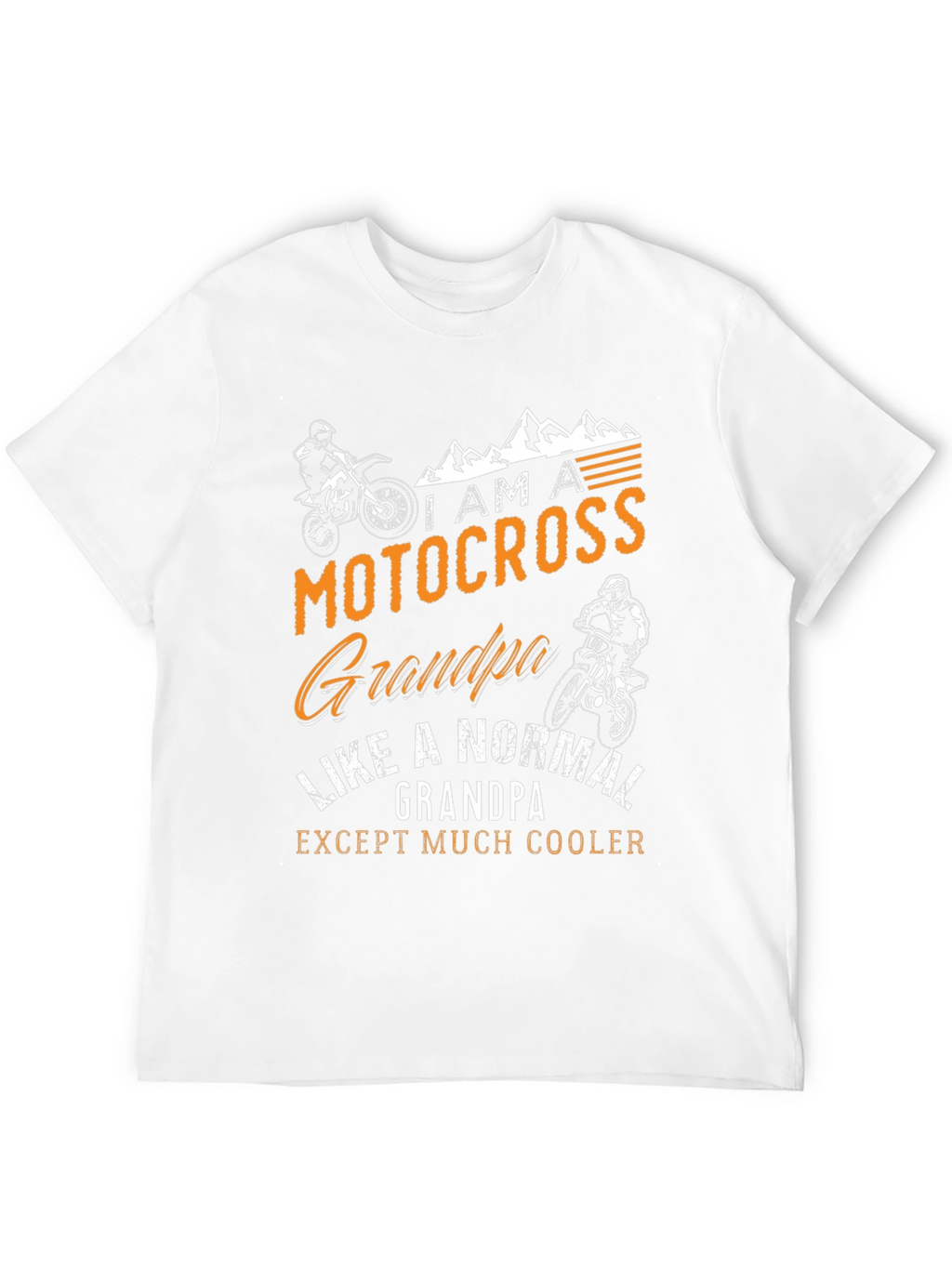 Motocross Grandpa Graphic T-Shirt