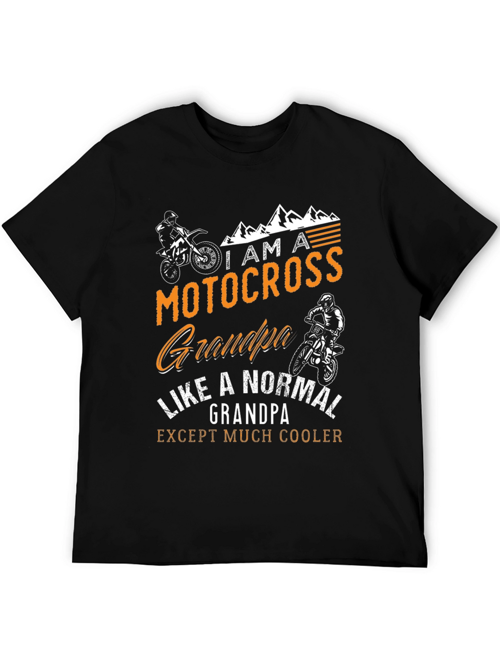 Motocross Grandpa Graphic T-Shirt
