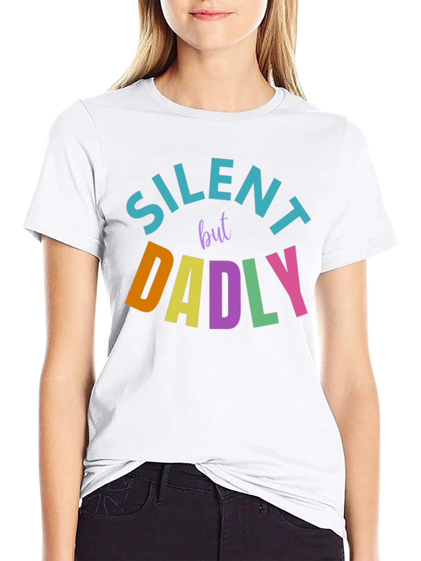 Silent But Dadly T-Shirt - Fun Dad Tee