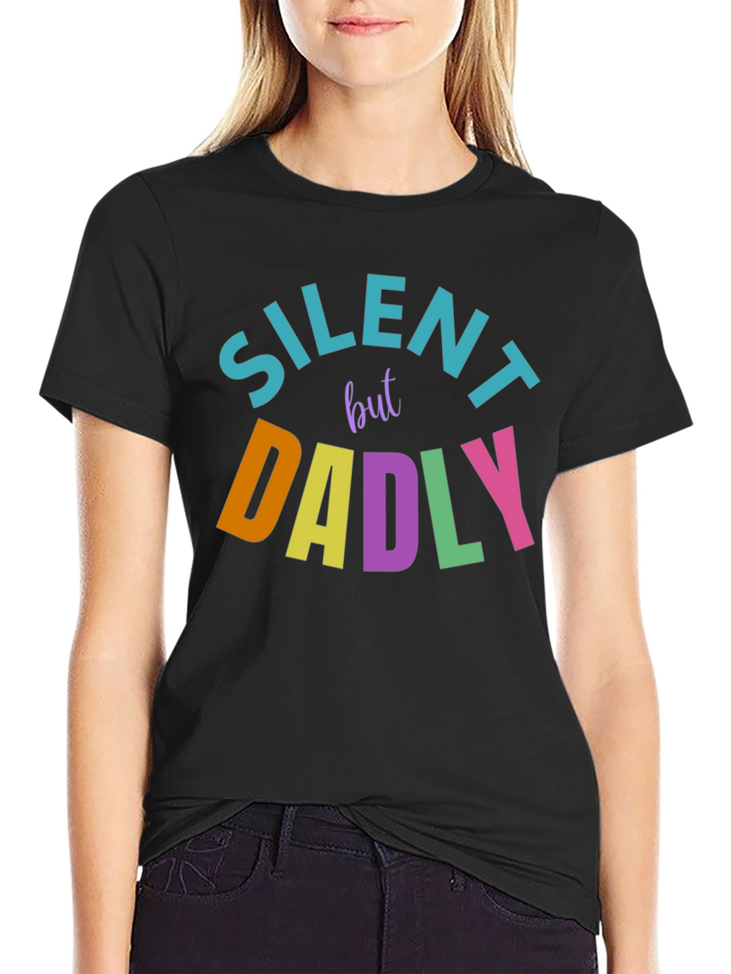 Silent But Dadly T-Shirt - Fun Dad Tee