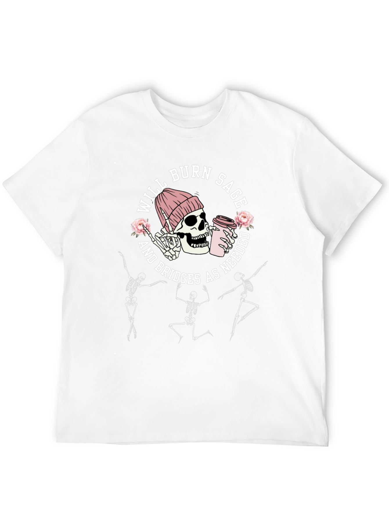 Will Burn Sage Skeleton Graphic Tee