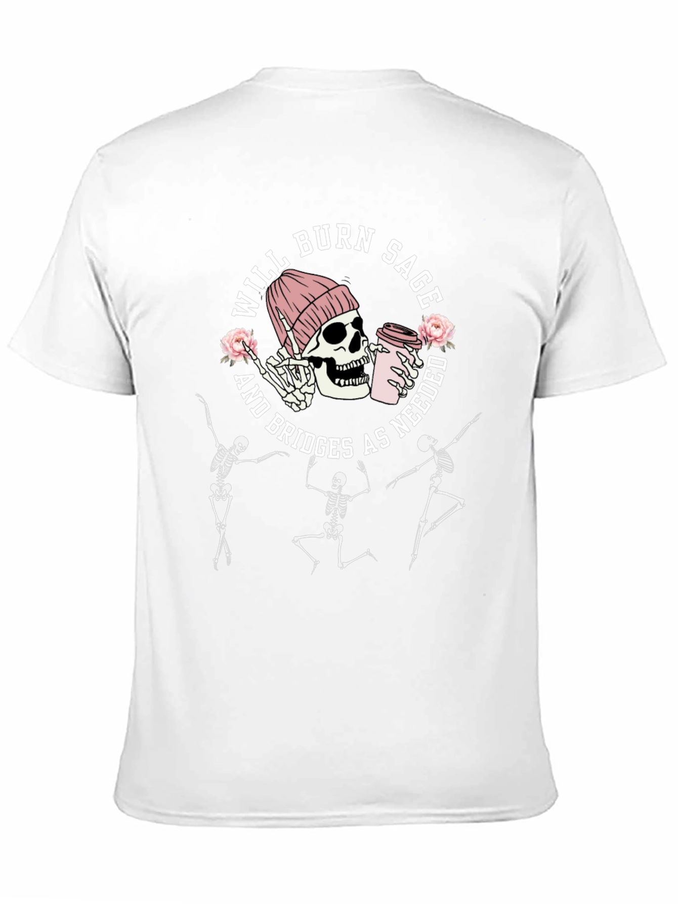 Will Burn Sage Skeleton Graphic Tee