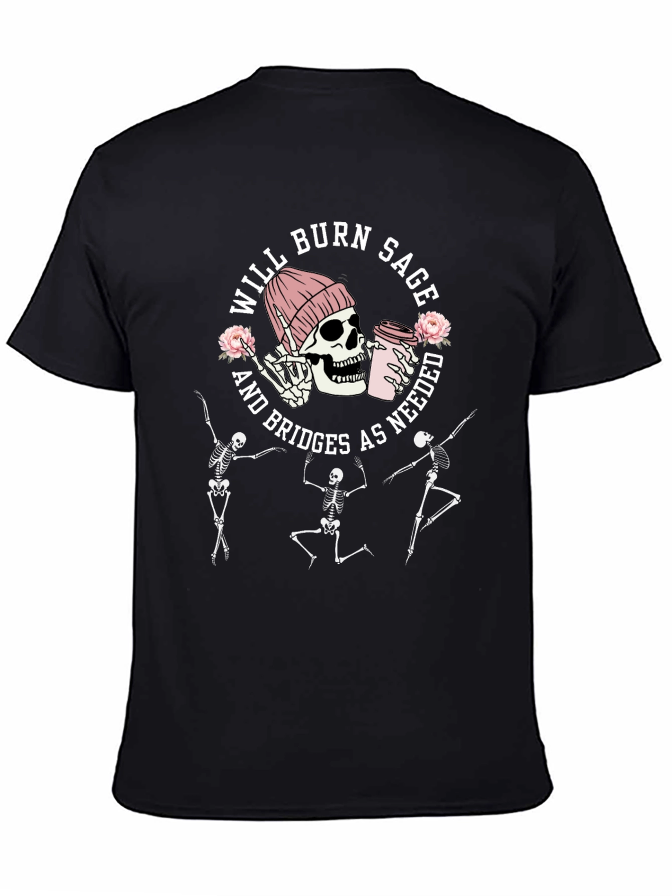 Will Burn Sage Skeleton Graphic Tee
