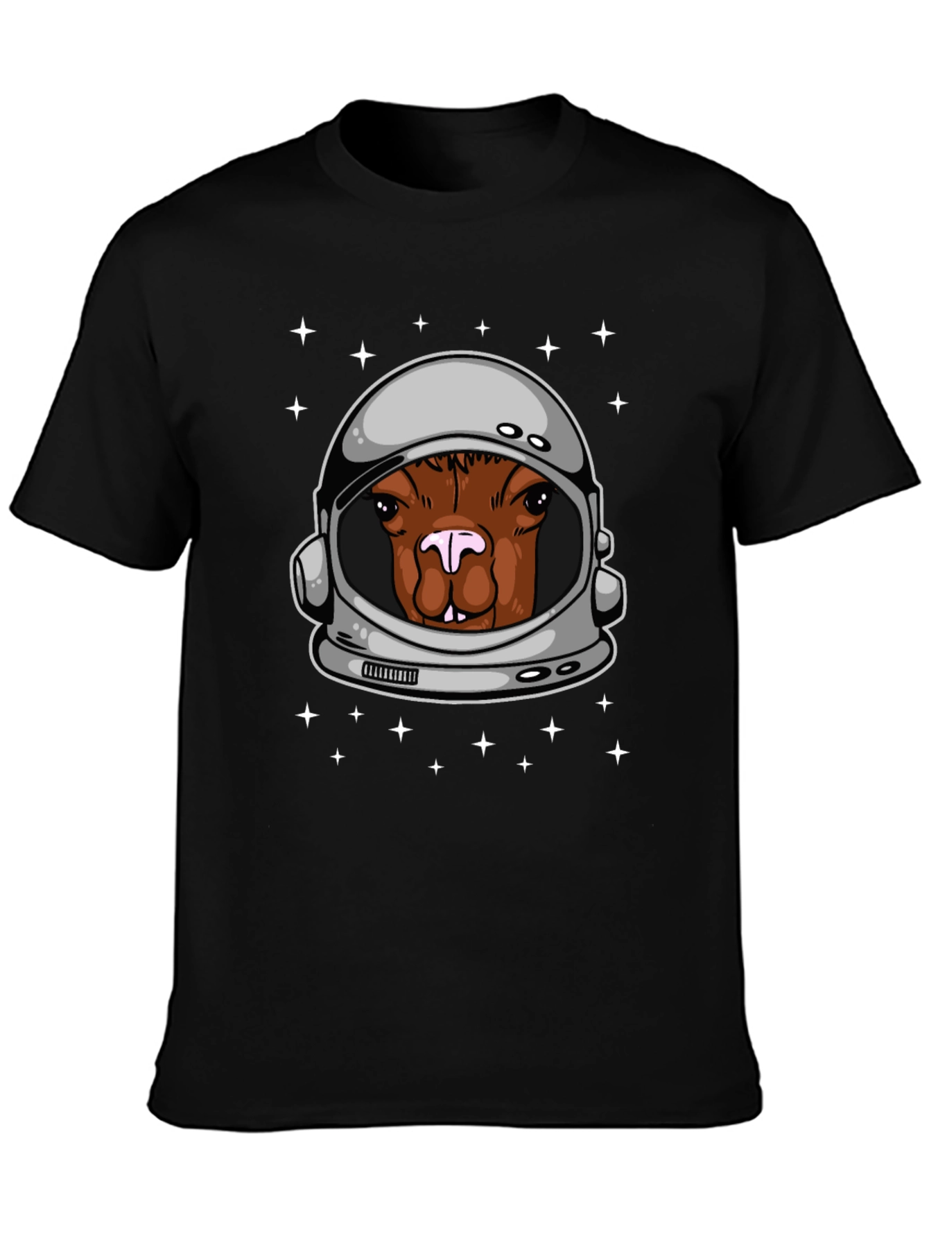 Astronaut Alpaca Graphic Tee - Space Humor T-Shirt