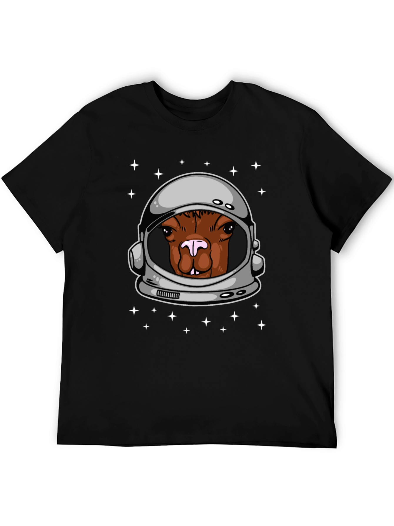 Astronaut Alpaca Graphic Tee - Space Humor T-Shirt