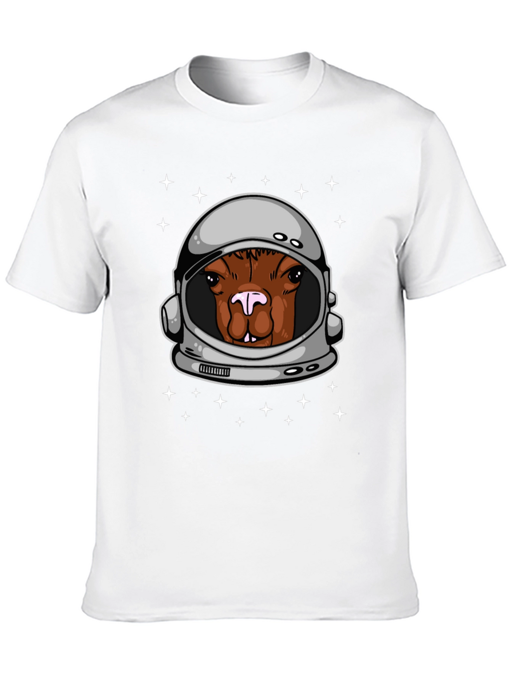 Astronaut Alpaca Graphic Tee - Space Humor T-Shirt
