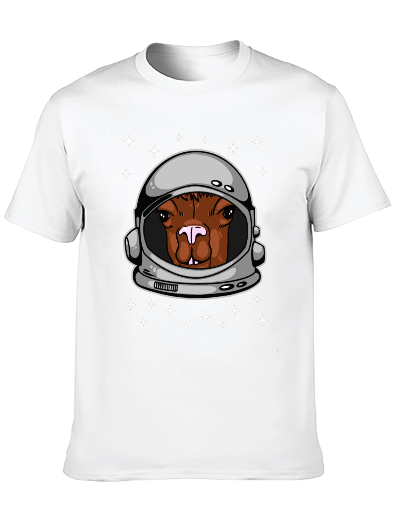 Astronaut Alpaca Graphic Tee - Space Humor T-Shirt