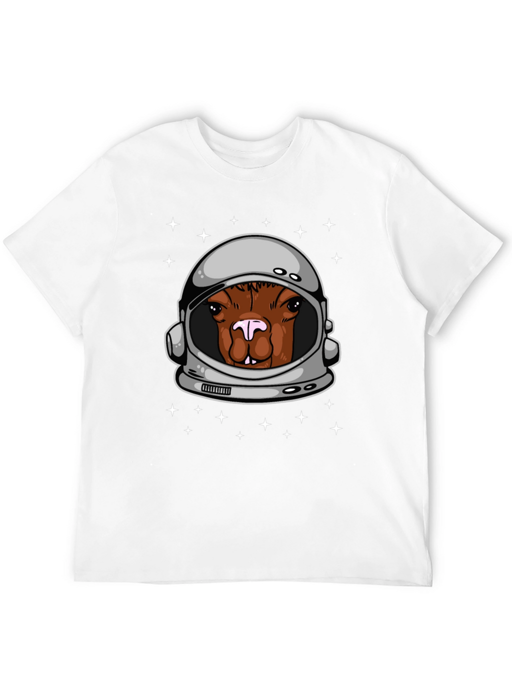 Astronaut Alpaca Graphic Tee - Space Humor T-Shirt