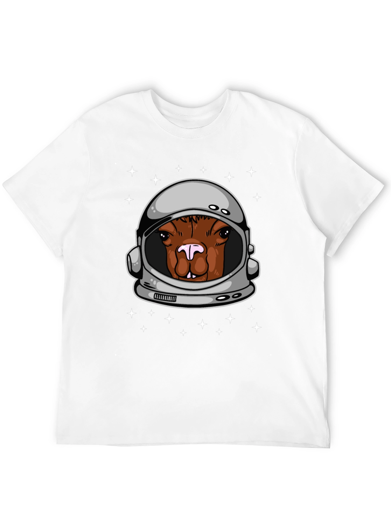Astronaut Alpaca Graphic Tee - Space Humor T-Shirt