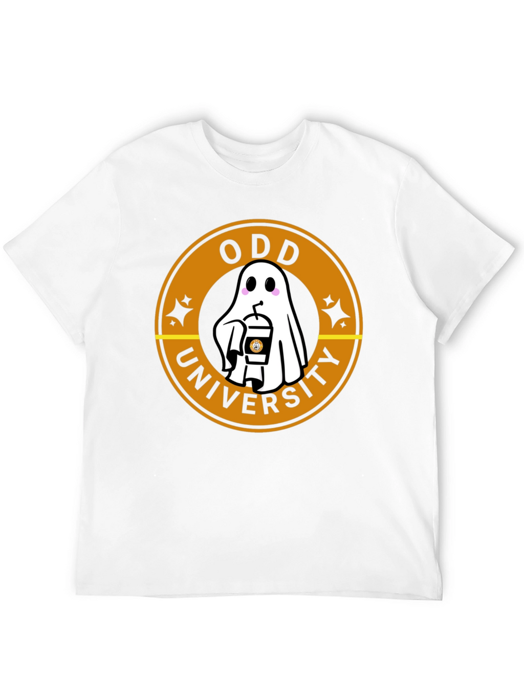Odd University Ghost Coffee Graphic T-Shirt