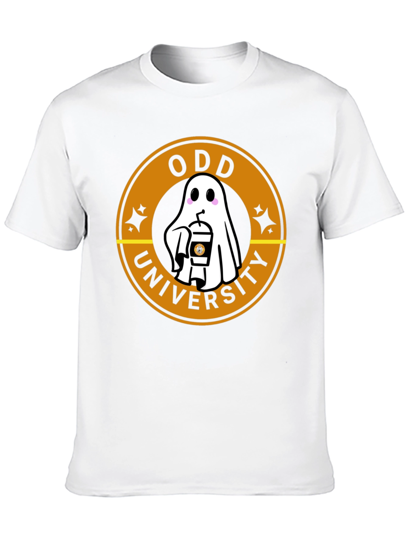 Odd University Ghost Coffee Graphic T-Shirt