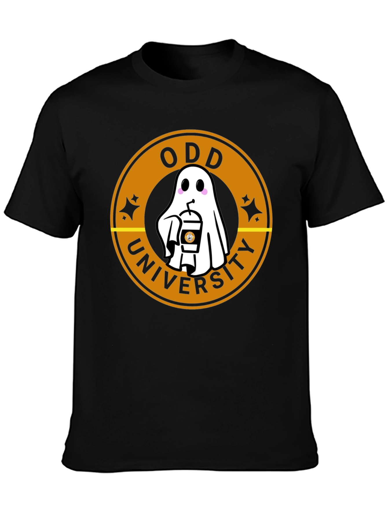 Odd University Ghost Coffee Graphic T-Shirt