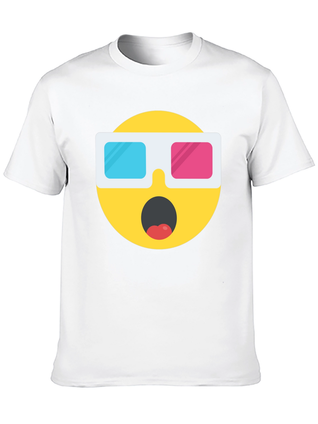 Novelty 3D Emoji Black T-Shirt