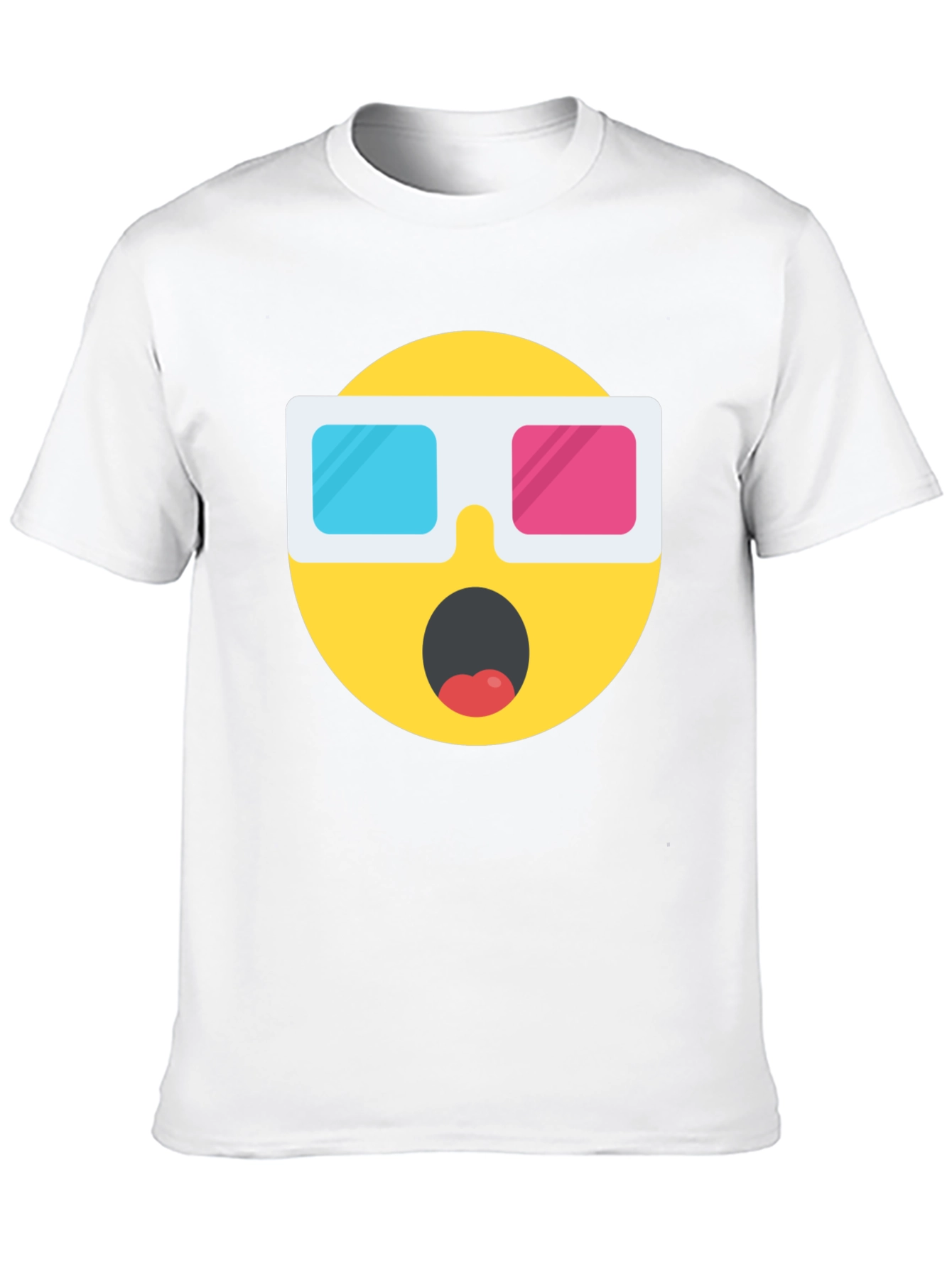 Novelty 3D Emoji Black T-Shirt