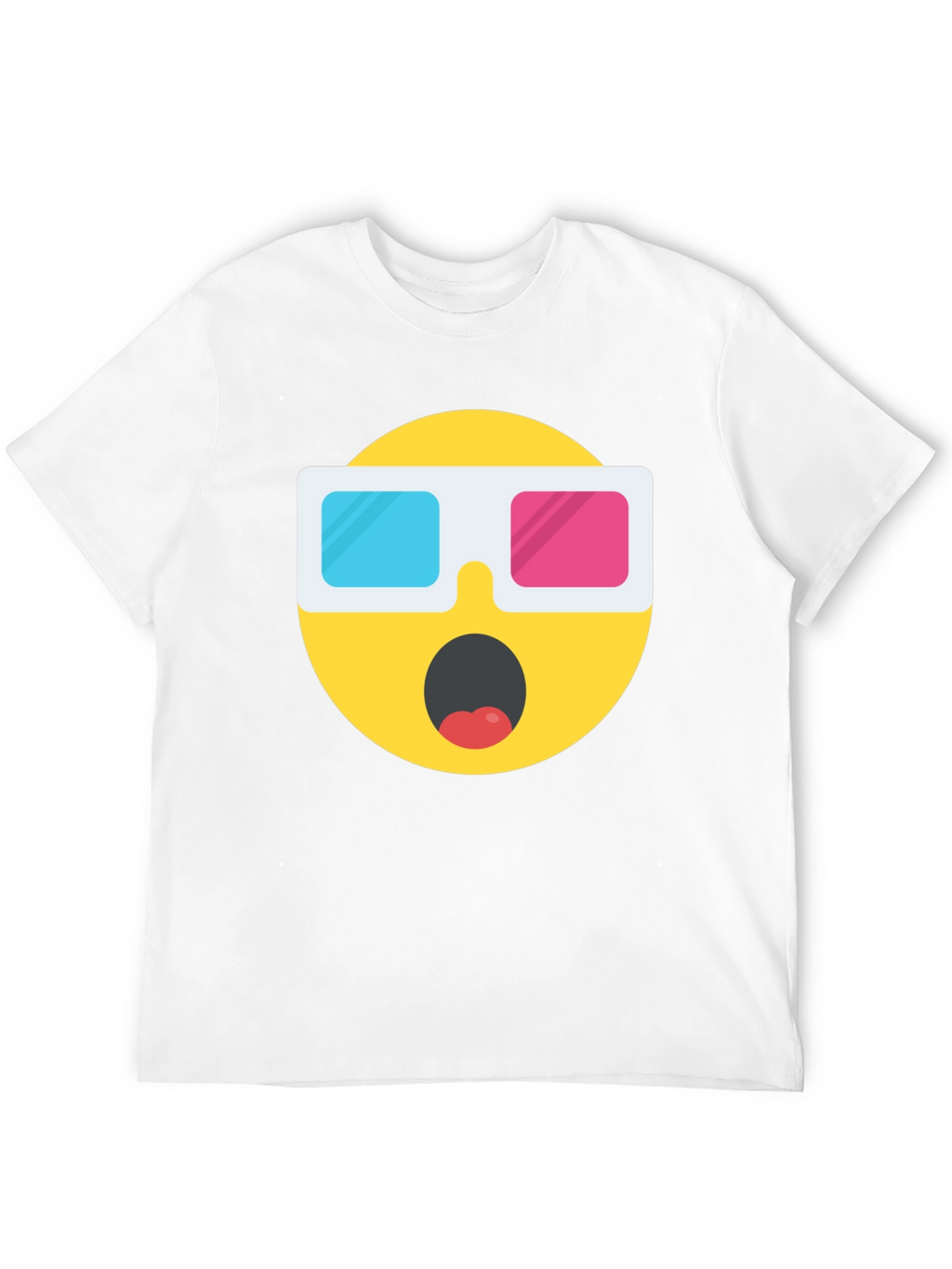 Novelty 3D Emoji Black T-Shirt