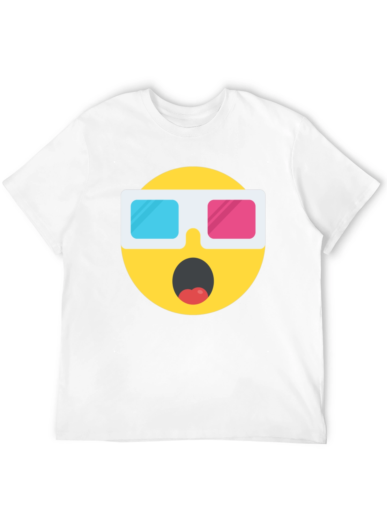 Novelty 3D Emoji Black T-Shirt
