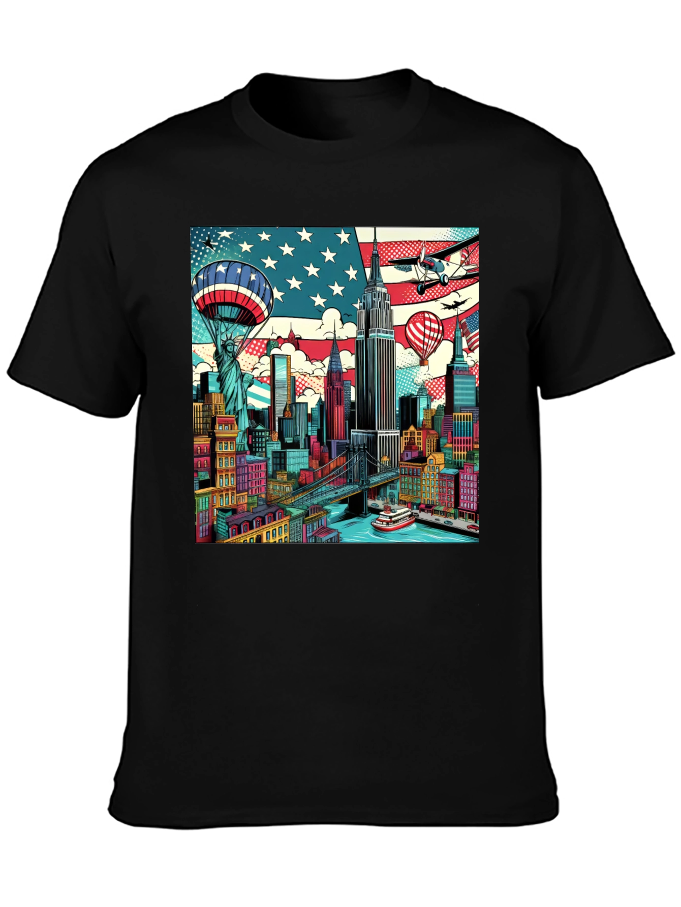 New York Cityscape Graphic T-Shirt