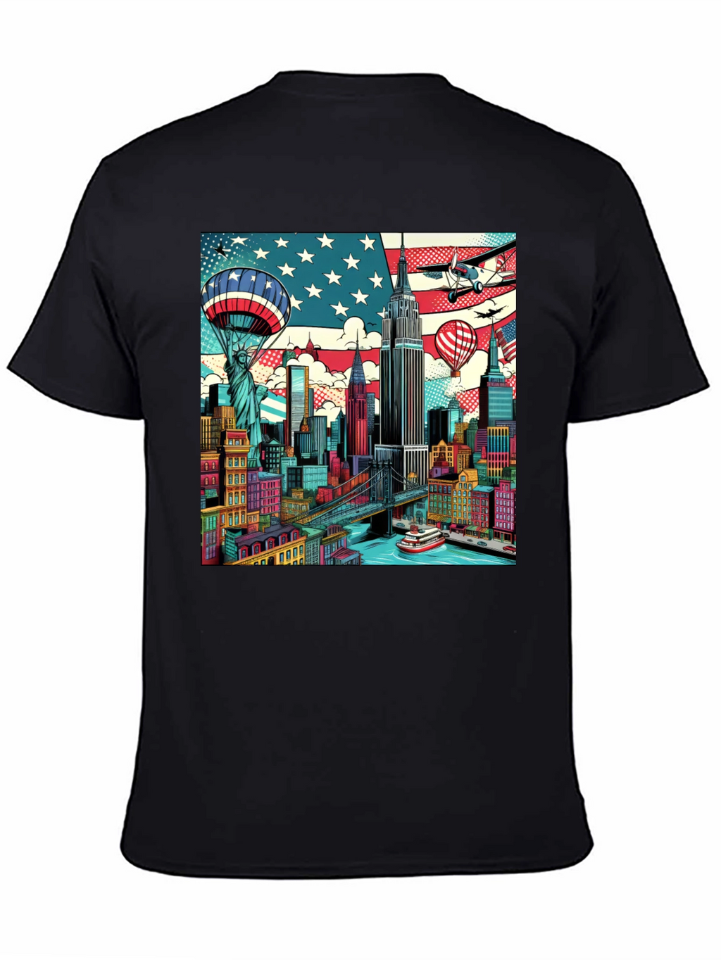 New York Cityscape Graphic T-Shirt