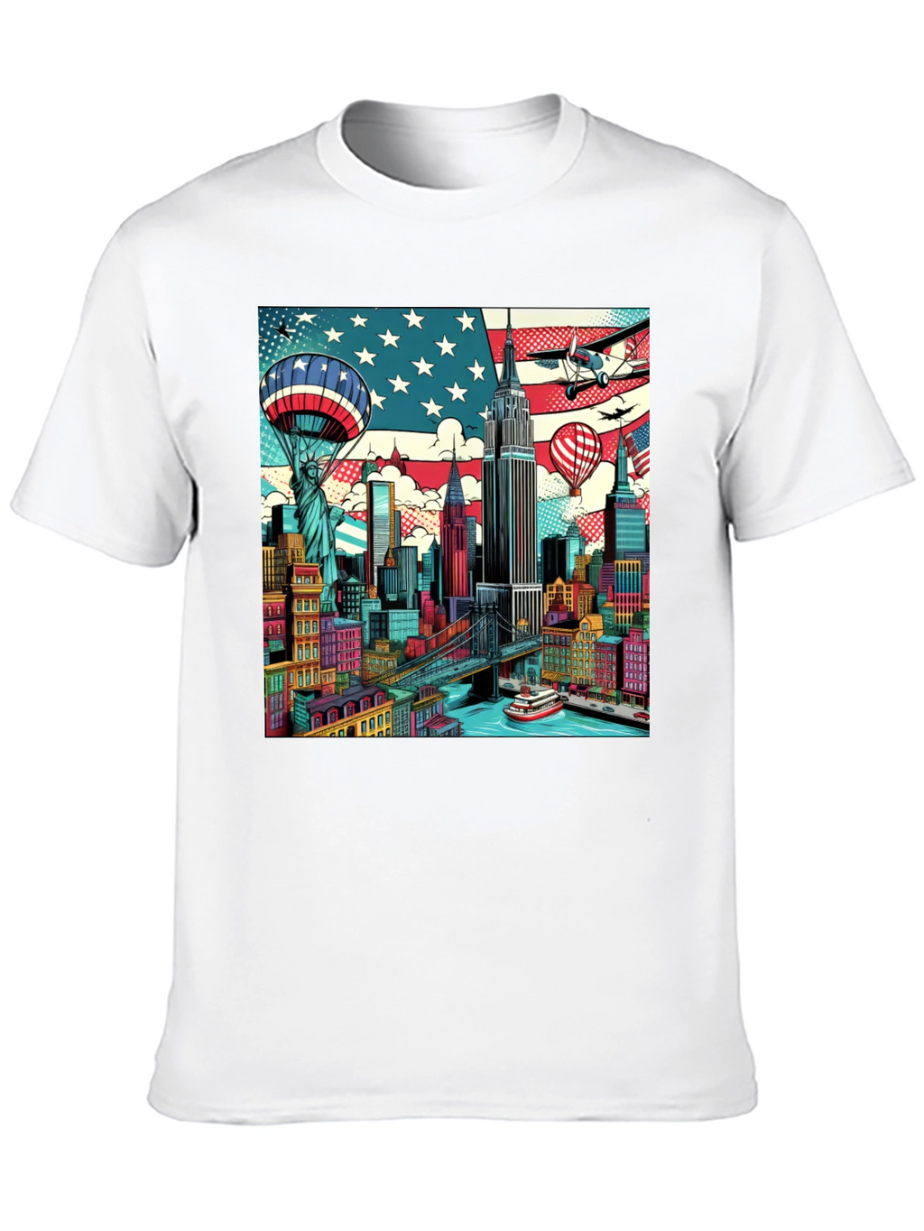 New York Cityscape Graphic T-Shirt
