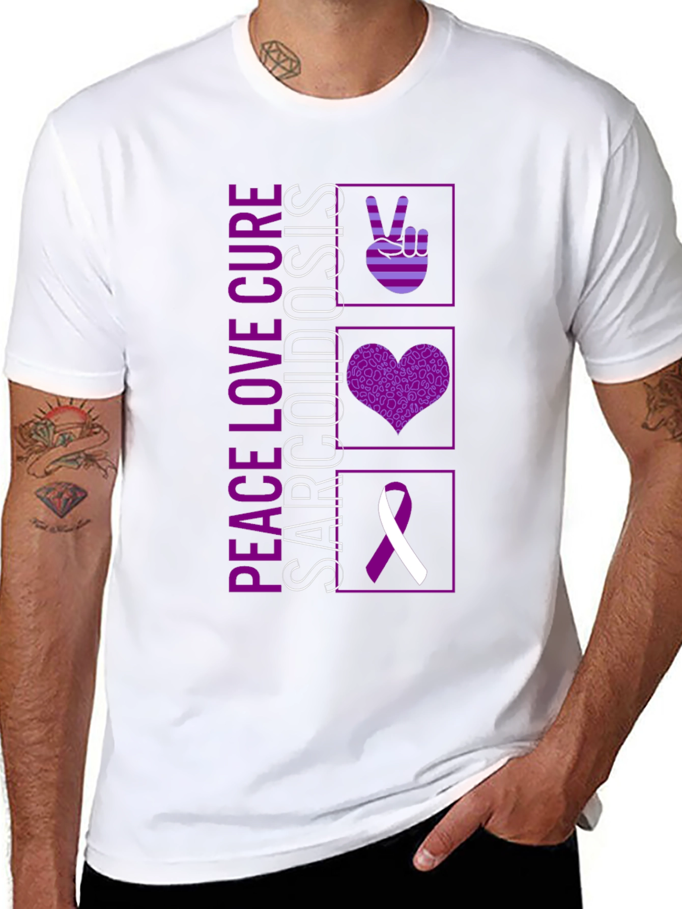 Peace Love Cure Sarcoidosis T-Shirt