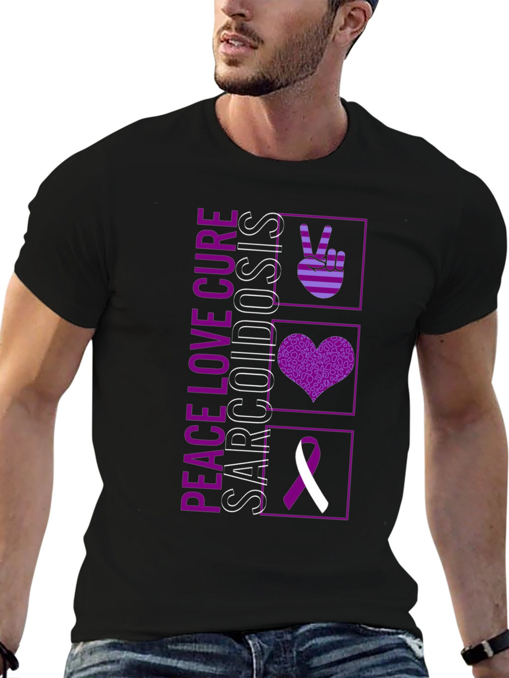 Peace Love Cure Sarcoidosis T-Shirt