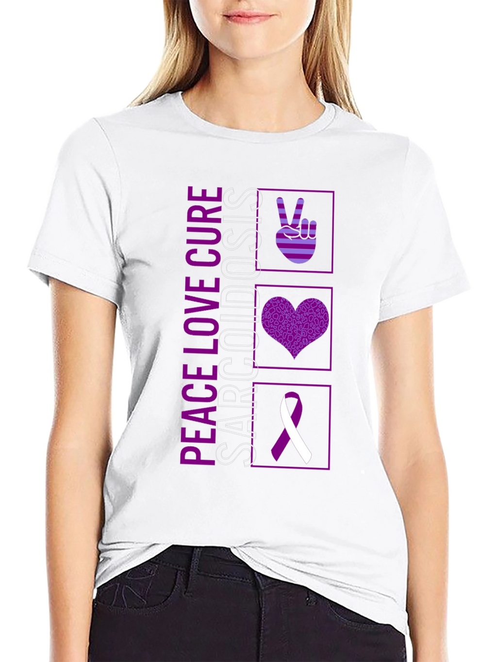 Peace Love Cure Sarcoidosis T-Shirt