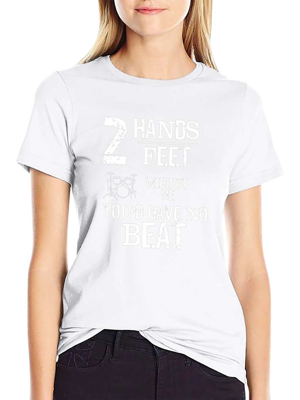 Drummer T-Shirt: 2 Hands 2 Feet No Beat