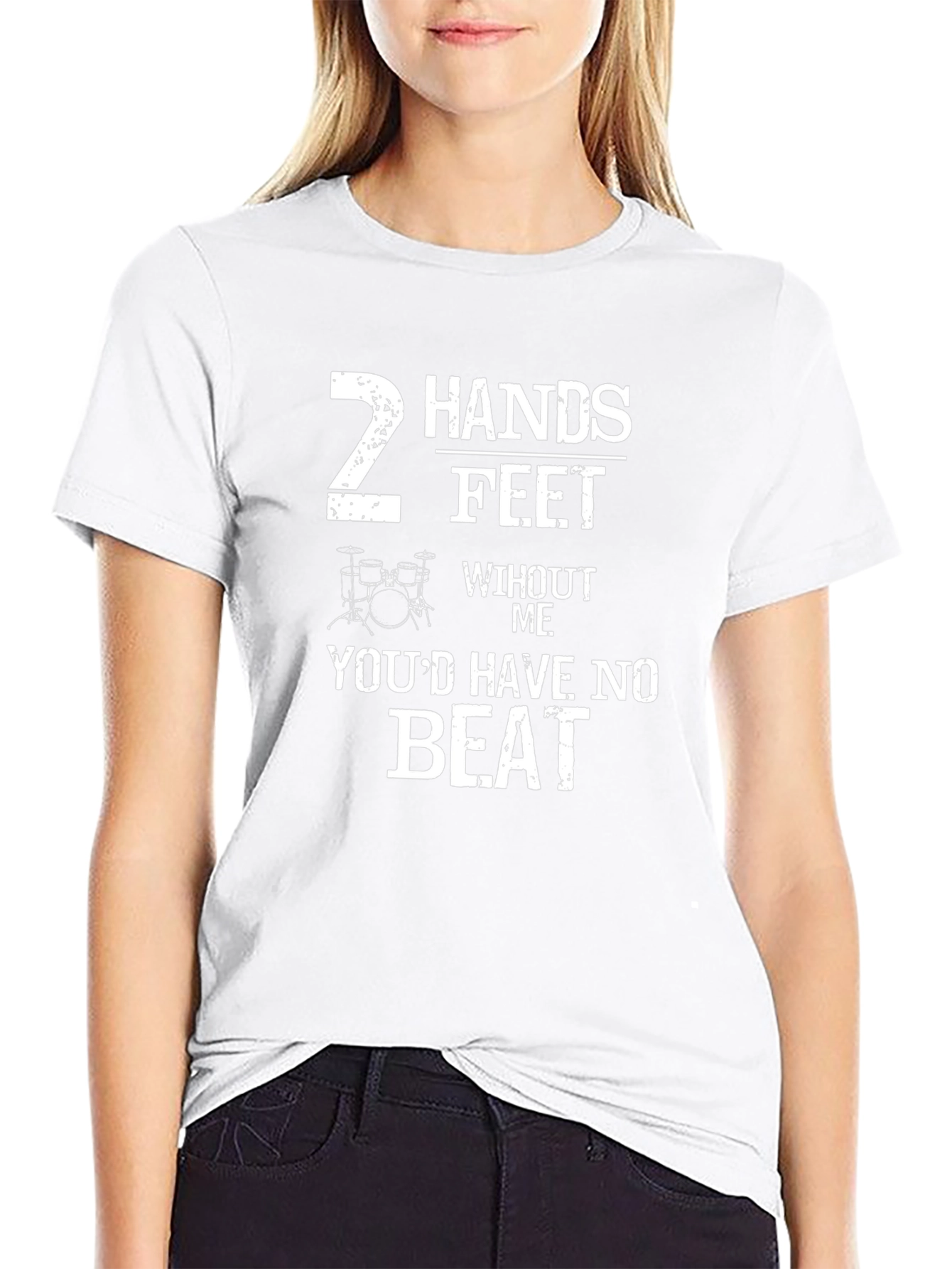 Drummer T-Shirt: 2 Hands 2 Feet No Beat