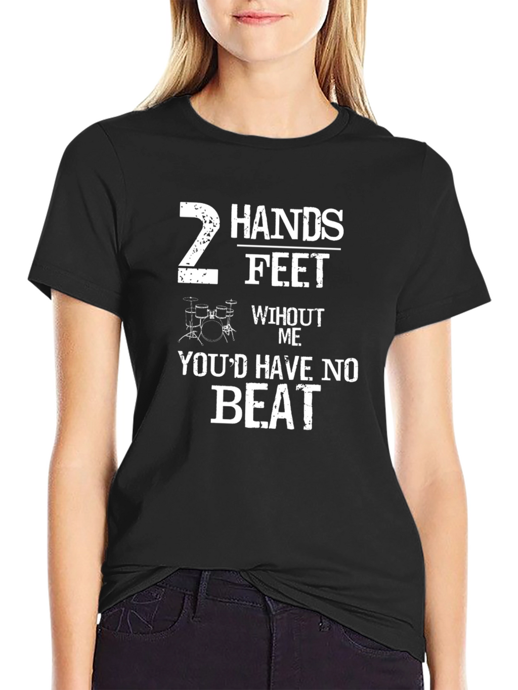 Drummer T-Shirt: 2 Hands 2 Feet No Beat