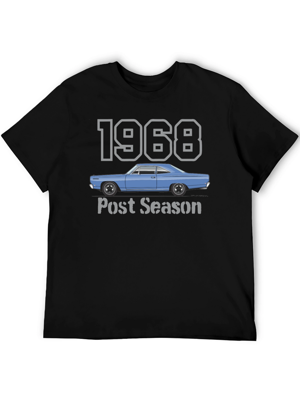 1968 Car Post Season Black T-Shirt