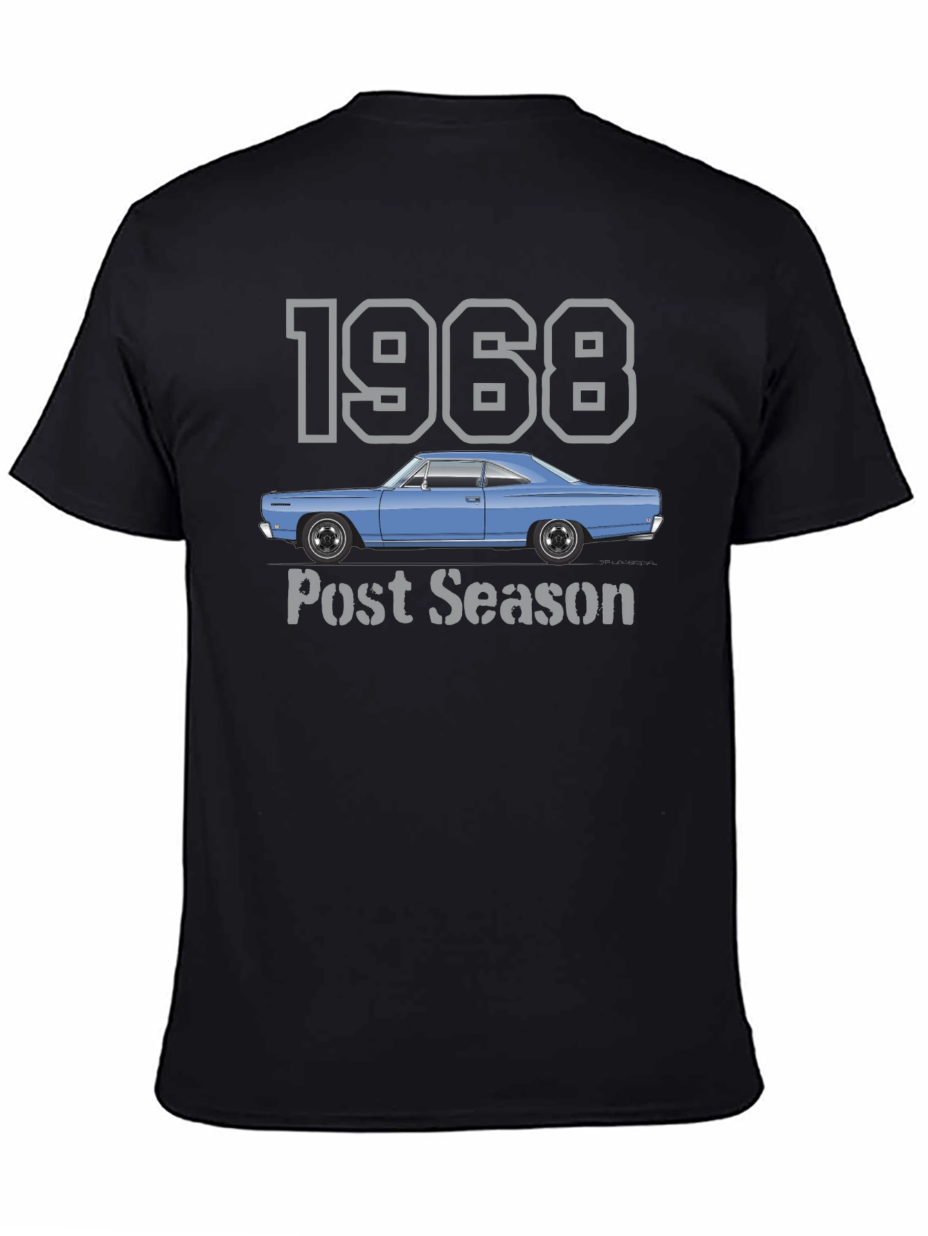 1968 Car Post Season Black T-Shirt