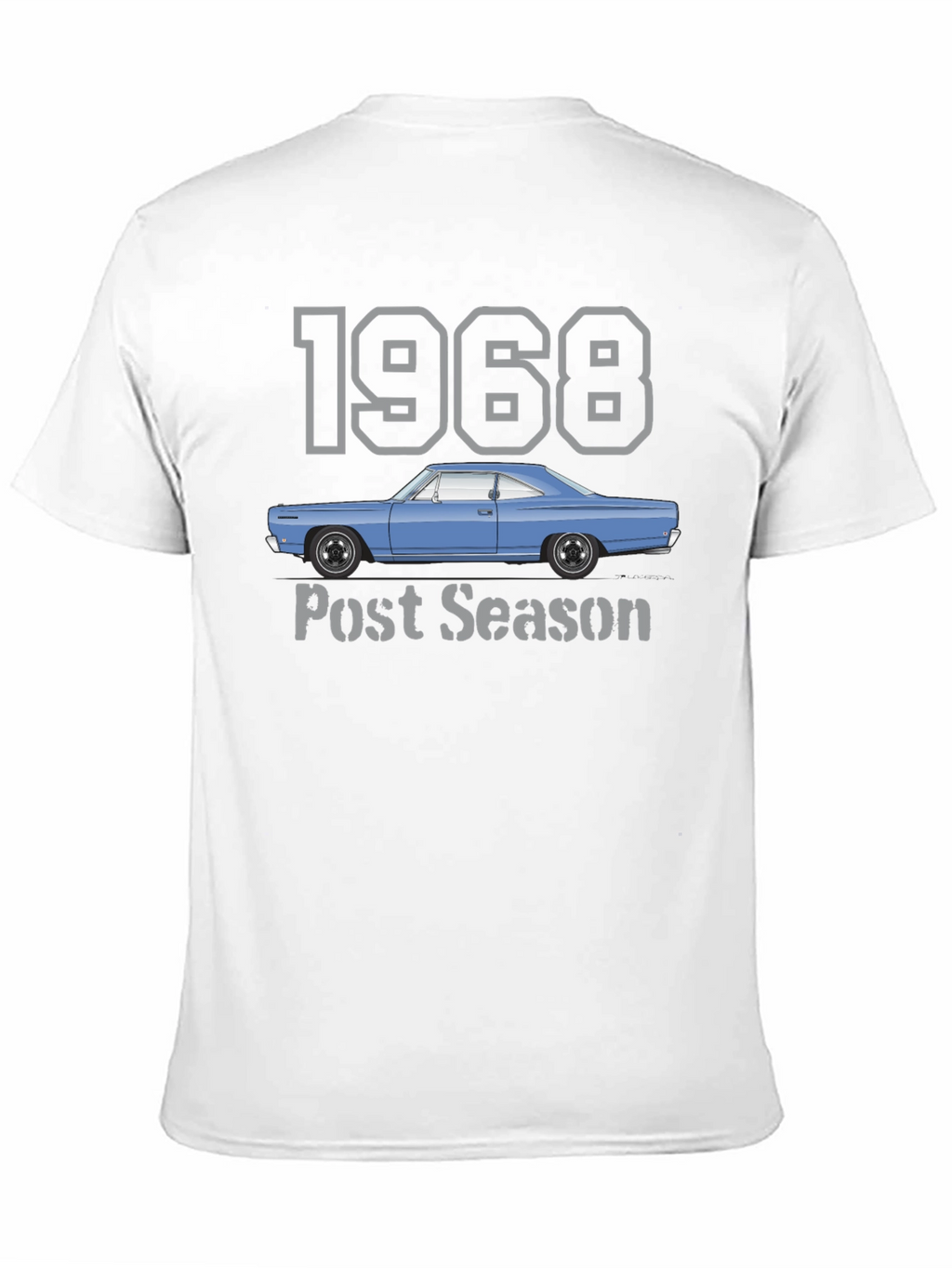 1968 Car Post Season Black T-Shirt