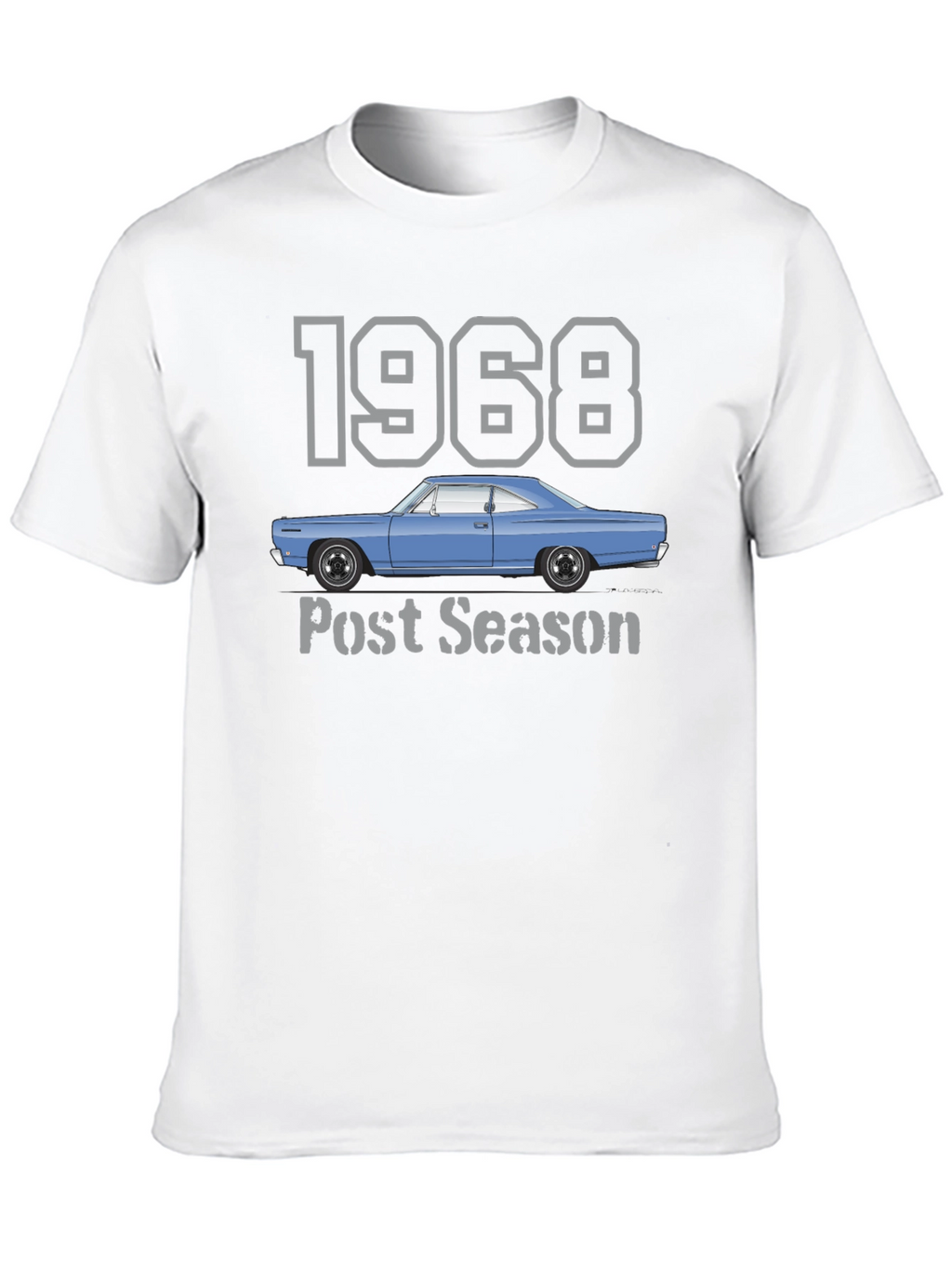 1968 Car Post Season Black T-Shirt