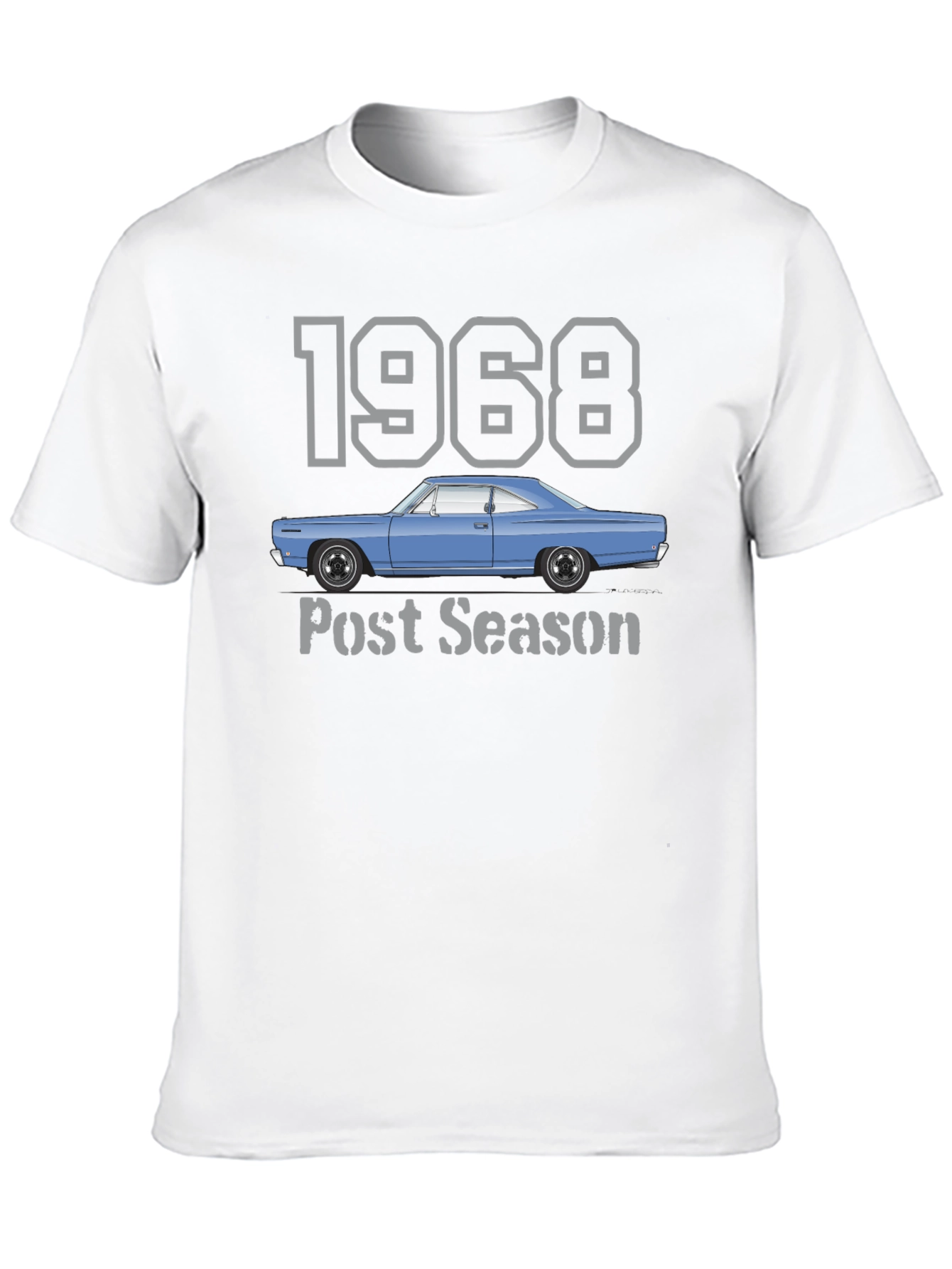 1968 Car Post Season Black T-Shirt